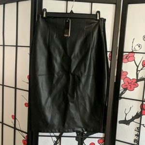 Premise faux leather pencil skirt